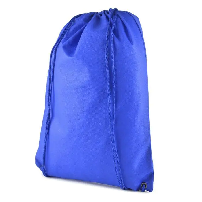 Branded recyclable non woven drawstring bag with printed logo