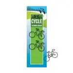 Promotional Shaped Paper Clips with bicycle shape and printed logo