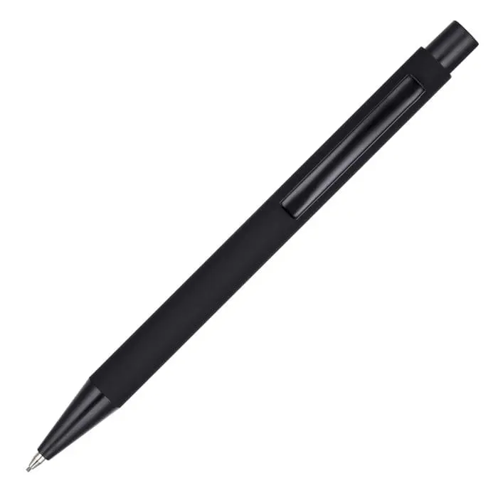 Promotional Travis Noir Mechanical Pencil in black with printed logo