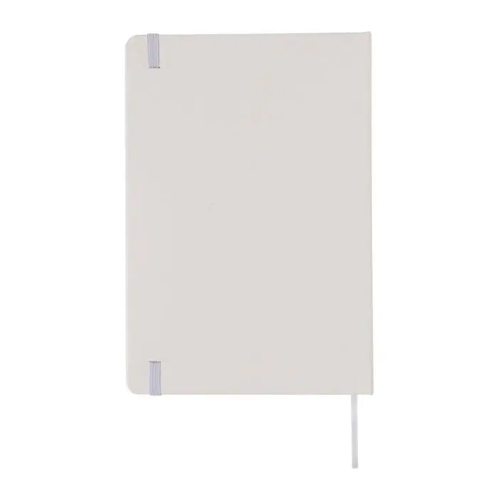 Promotional A5 Plain Classic Hardcover Sketchbook in white with printed logo