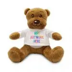 Promotional Albert 12cm Teddy Bear with printed logo or design on T-Shirt