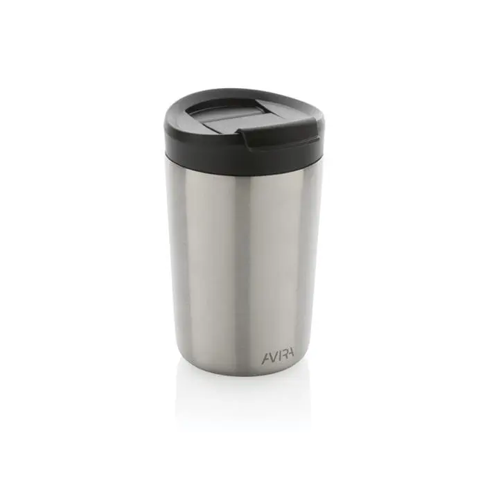 Personalised Avira Re-Steel Tumbler 300ml in assorted colours, printed with logo or design and supplied in a cardboard box