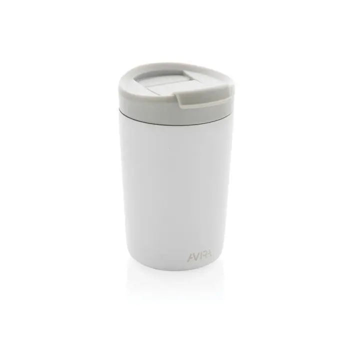 Personalised Avira Re-Steel Tumbler 300ml in assorted colours, printed with logo or design and supplied in a cardboard box