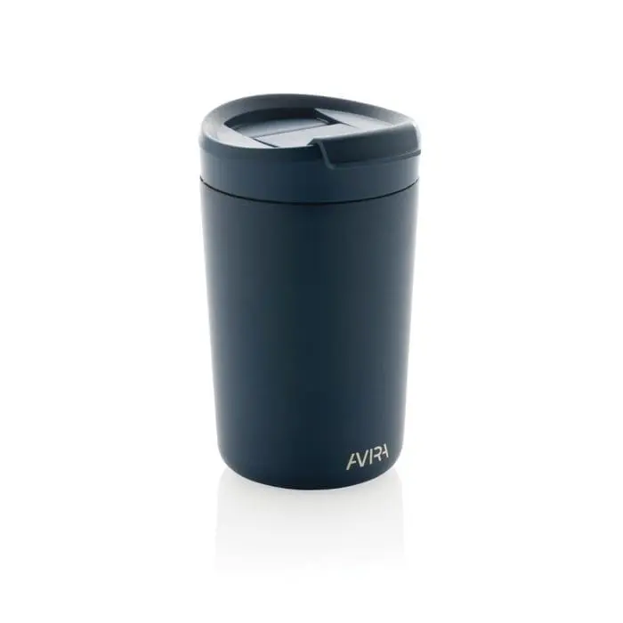 Promotional Avira Re-Steel Tumbler 300ml in assorted colours, printed with logo or design and supplied in a cardboard box