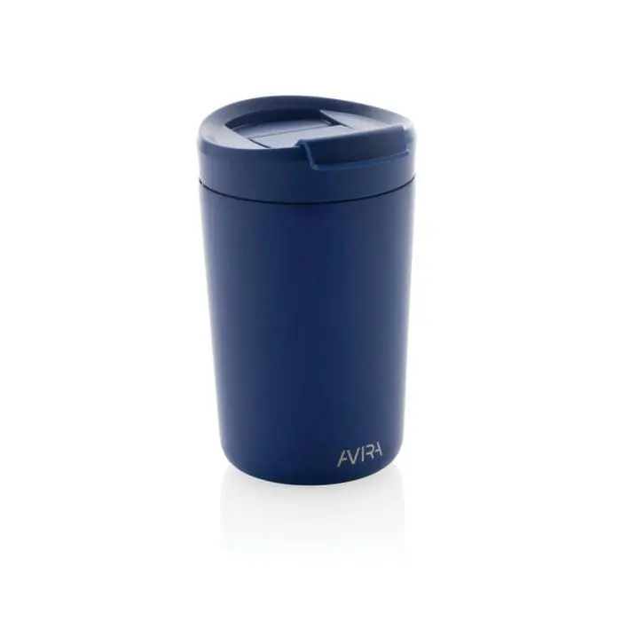 Personalised Avira Re-Steel Tumbler 300ml in assorted colours, printed with logo or design and supplied in a cardboard box