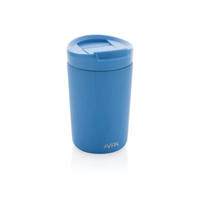 Personalised Avira Re-Steel Tumbler 300ml in assorted colours, printed with logo or design and supplied in a cardboard box