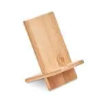 Personalised Bamboo 2-Part Phone Stand in bamboo for smartphone with printed logo or design