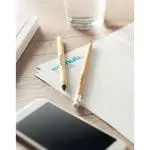 Printed Bamboo Inkless Pen in bamboo with printed logo or design