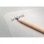 Promotional Bamboo Inkless Pen in bamboo with printed logo or design