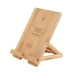 Promotional Bamboo Tablet Stand in bamboo with printed logo or design