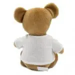 Promotional Beatrice 18cm Teddy Bear rear view with printed logo or design on T-Shirt