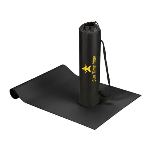 Promotional Cobra Fitness & Yoga Mat in black with printed logo or design