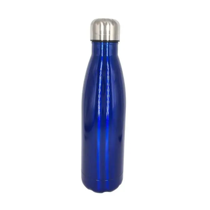 Branded Express Capella Metal Bottle 500ml in blue with printed logo or design