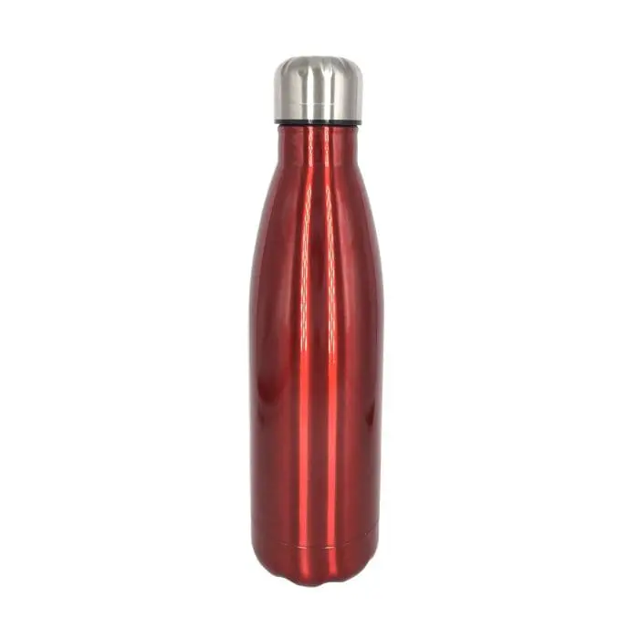 Branded Express Capella Metal Bottle 500ml in red with printed logo or design