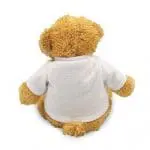 Promotional Harry 17cm Teddy Bear rear view with printed logo or design on T-Shirt