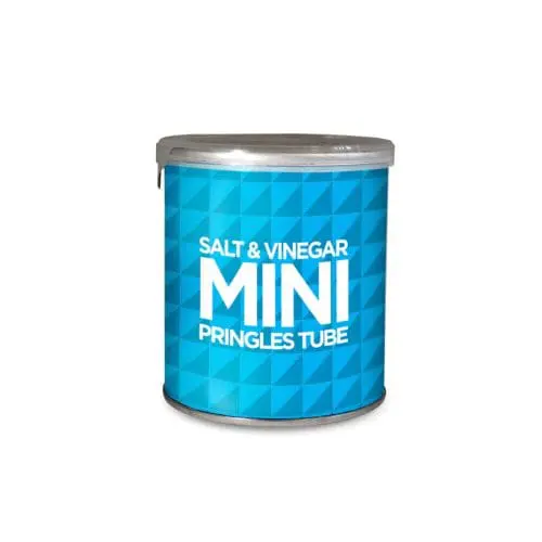 Promotional Mini Pringles Salt & Vinegar Flavour printed with logo or design