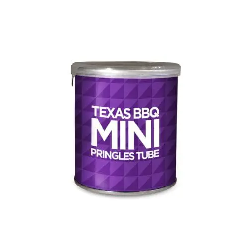 Promotional Mini Pringles Texas BBQ Flavour printed with logo or design