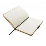 Promotional Premium A5 Cork Hardcover Notebook with lined pages and printed logo