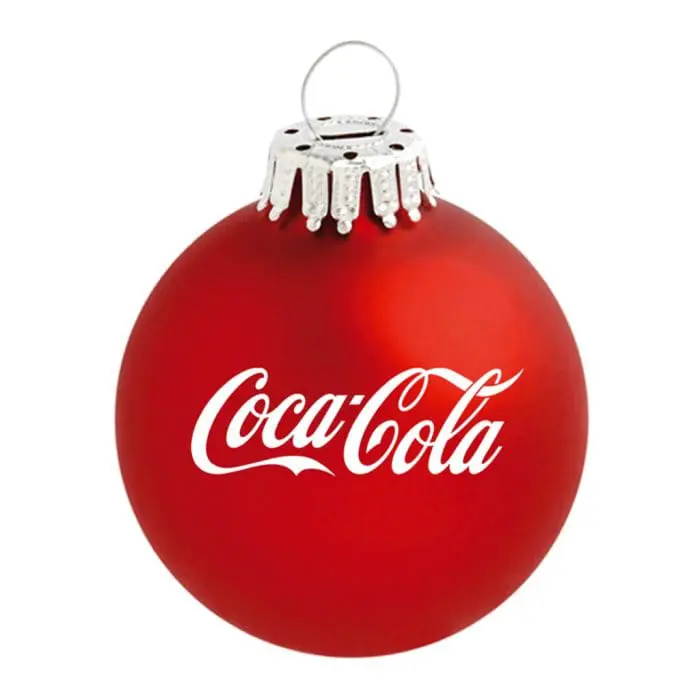 Promotional Shatterproof Bauble Special Offer in red printed with logo or design