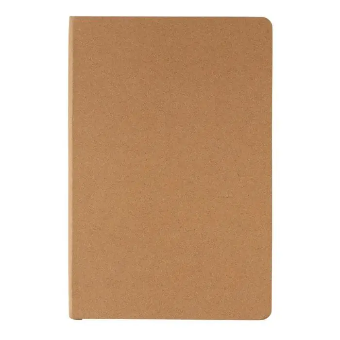 Branded A5 FSC Paper Hardcover Notebook in natural with printed logo or design