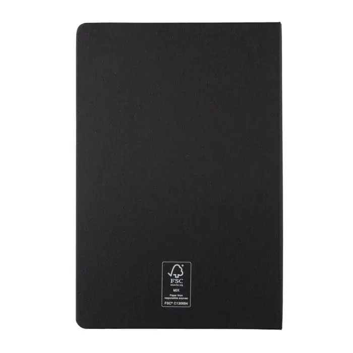 Custom-Branded A5 FSC Paper Hardcover Notebook with printed logo or design