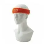 Promotional Sweat Headband in orange with printed logo or design