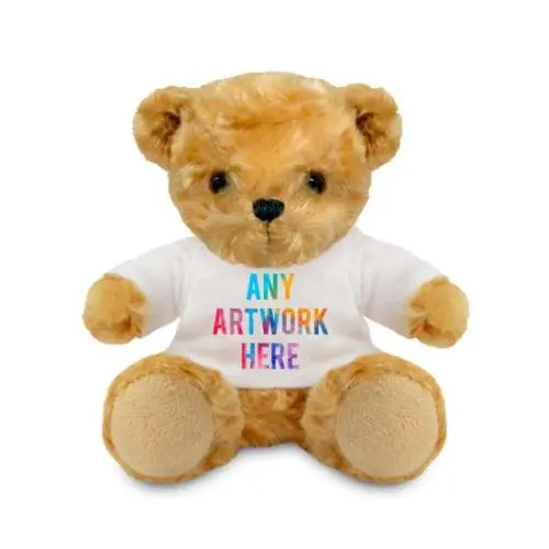 Promotional Victoria 13cm Teddy Bear with printed logo or design on T-Shirt