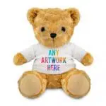 Promotional Victoria 16cm Teddy Bear with printed logo or design on T-Shirt