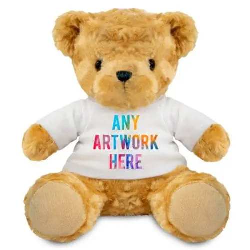 Promotional Victoria 19cm Teddy Bear with printed logo or design on T-Shirt