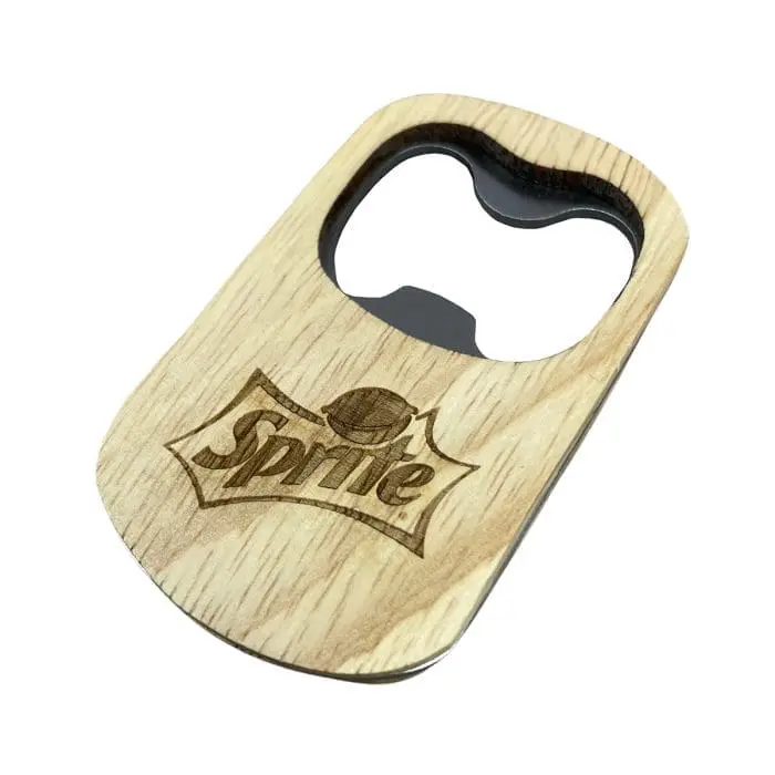 Promotional Wooden Bottle Opener printed with logo or design