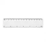 Branded 15cm Branded Ruler in white with printed logo or design