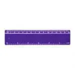 Branded 15cm Branded Ruler in purple with printed logo or design