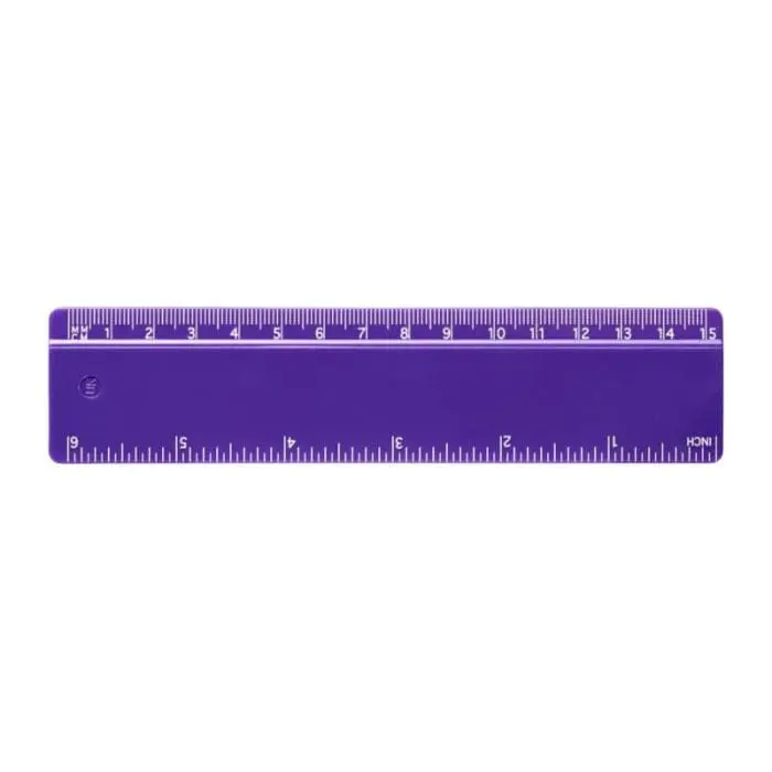 Branded 15cm Branded Ruler in purple with printed logo or design