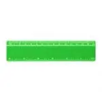 Branded 15cm Branded Ruler in green with printed logo or design