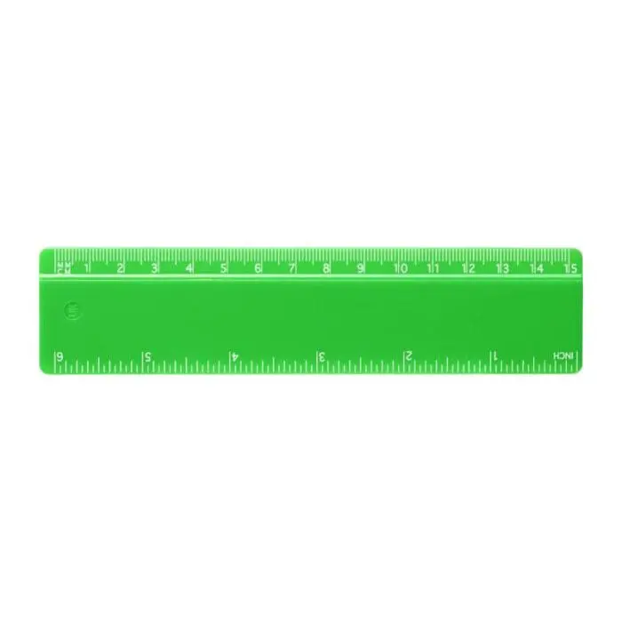 Branded 15cm Branded Ruler in green with printed logo or design