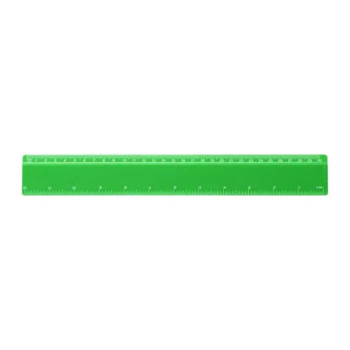 Custom-Branded 30cm Branded Ruler in green with printed logo or design