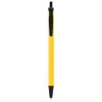 Printed BIC Clic Stic Ballpen in yellow and black with a printed logo or design