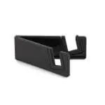 Printed Bamboo Fibre Folding Phone Stand in black with printed logo or design