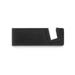 Printed Bamboo Fibre Folding Phone Stand in black with printed logo or design