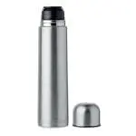 Promotional Big Chan Vacuum Flask 900ml in silver printed with logo or design