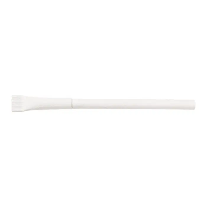 Promotional Cardboard Ballpen in white with printed logo or design