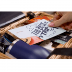 Promotional Classic Gift Hamper 10 Inch with Hamper postcard with printed logo or design