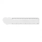 Promotional Heart Shaped Ruler 15cm printed with logo or design