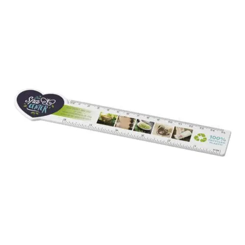 Promotional Heart Shaped Ruler 15cm printed with logo or design