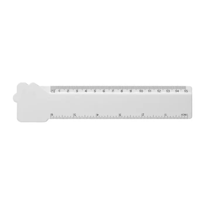 Printed House Shaped Ruler 15cm printed with logo or design