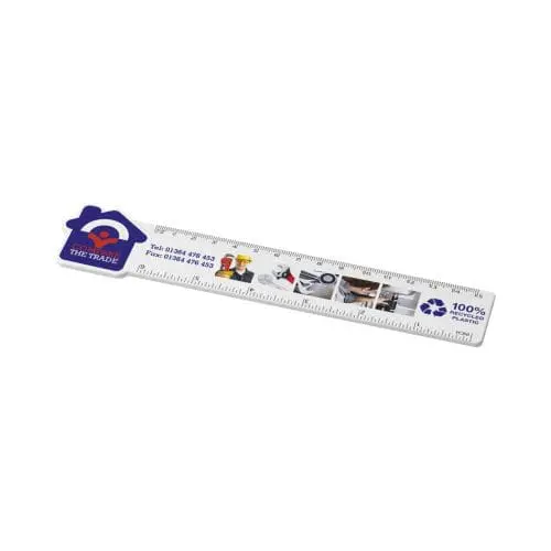 Promotional House Shaped Ruler 15cm printed with logo or design