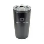 Promotional Oakridge Double Walled Steel Tumbler 550ml in black with printed logo or design