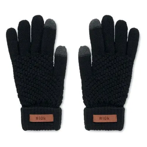 Promotional RPET Touch Screen Gloves with printed logo