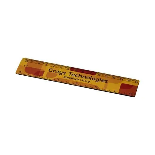 Promotional 15cm Recycled Plastic Ruler with printed logo or design