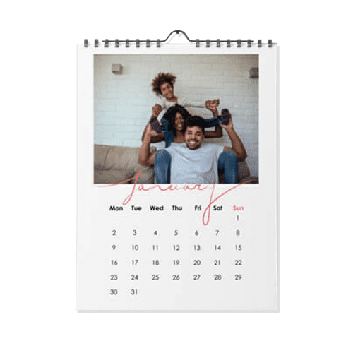 Promotional A3 Branded Wall Calendar printed with logo or design